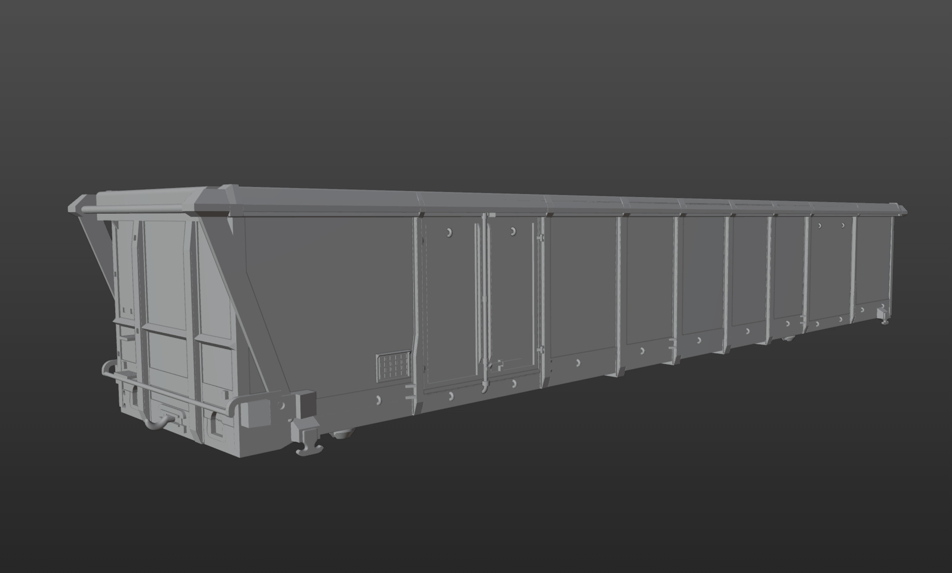 Pre supported H0 1-87 scale Tamns 893 freight car 3D print model_13