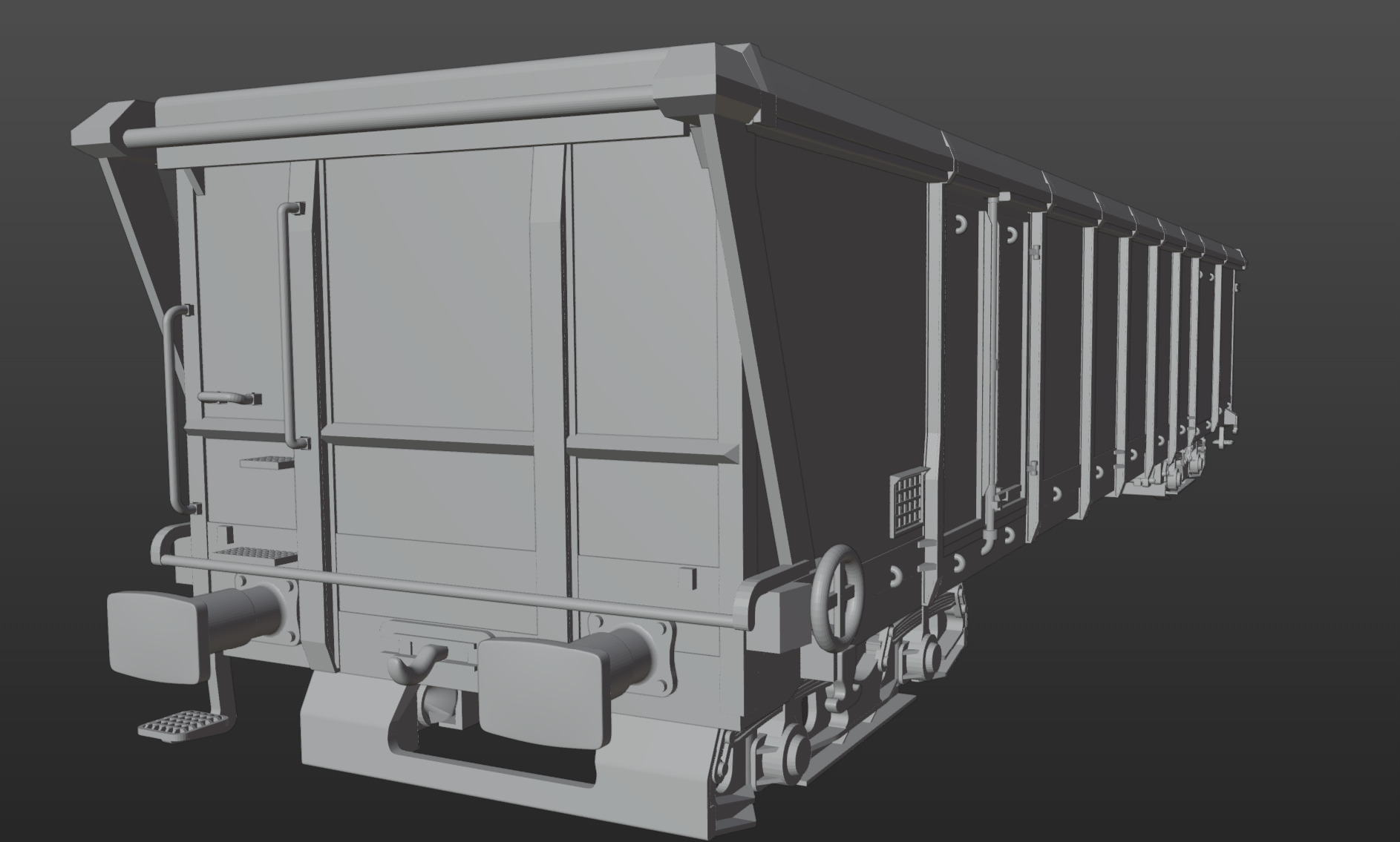 Pre supported H0 1-87 scale Tamns 893 freight car 3D print model_12