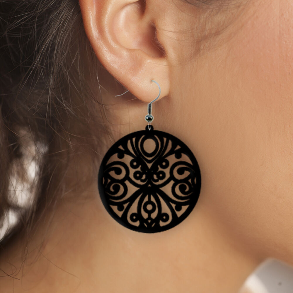 Earrings Modern Minimalist 3D print model_1