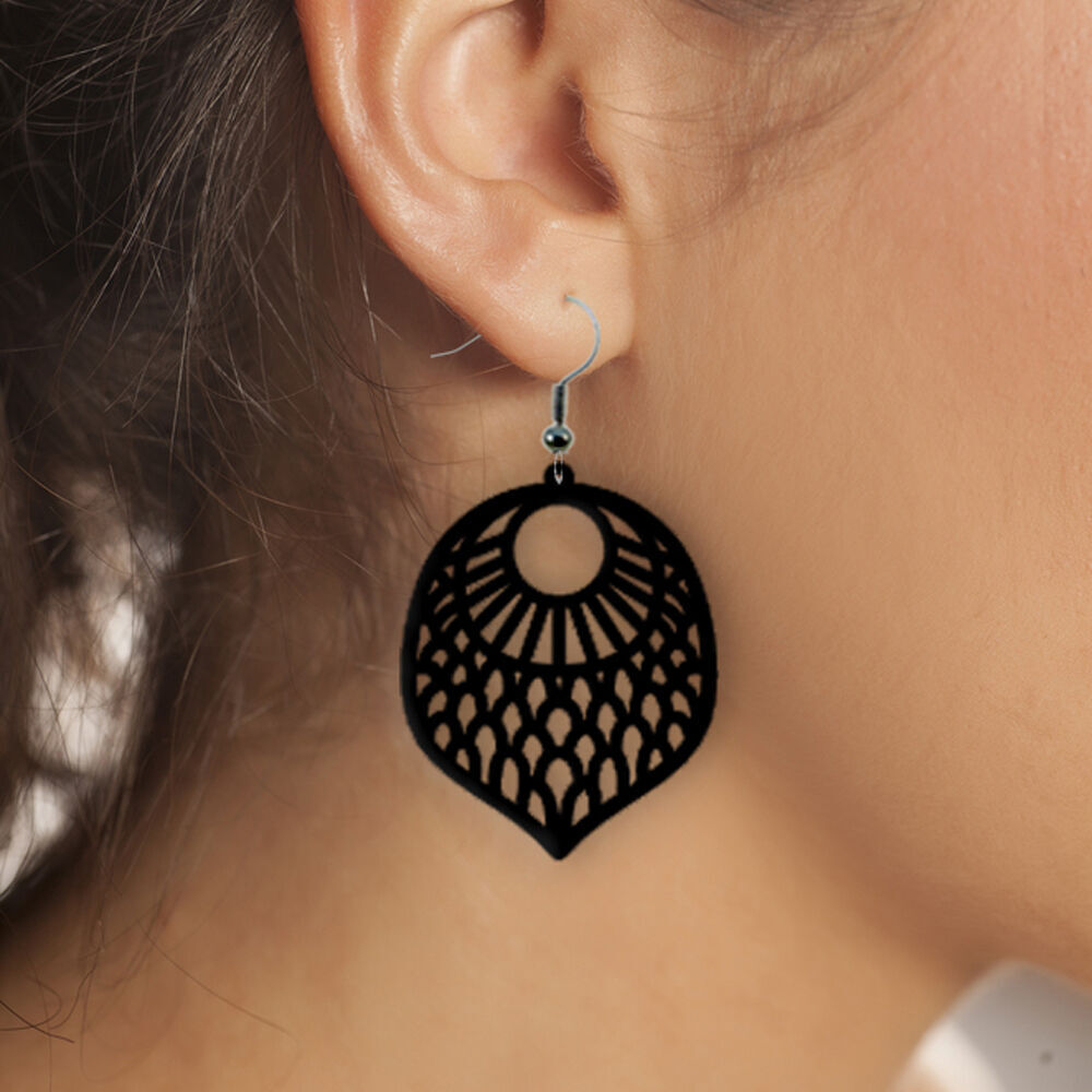 Earrings Modern Minimalist 3D print model_1