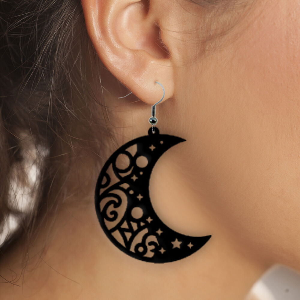 Earrings Modern Minimalist 3D print model_1