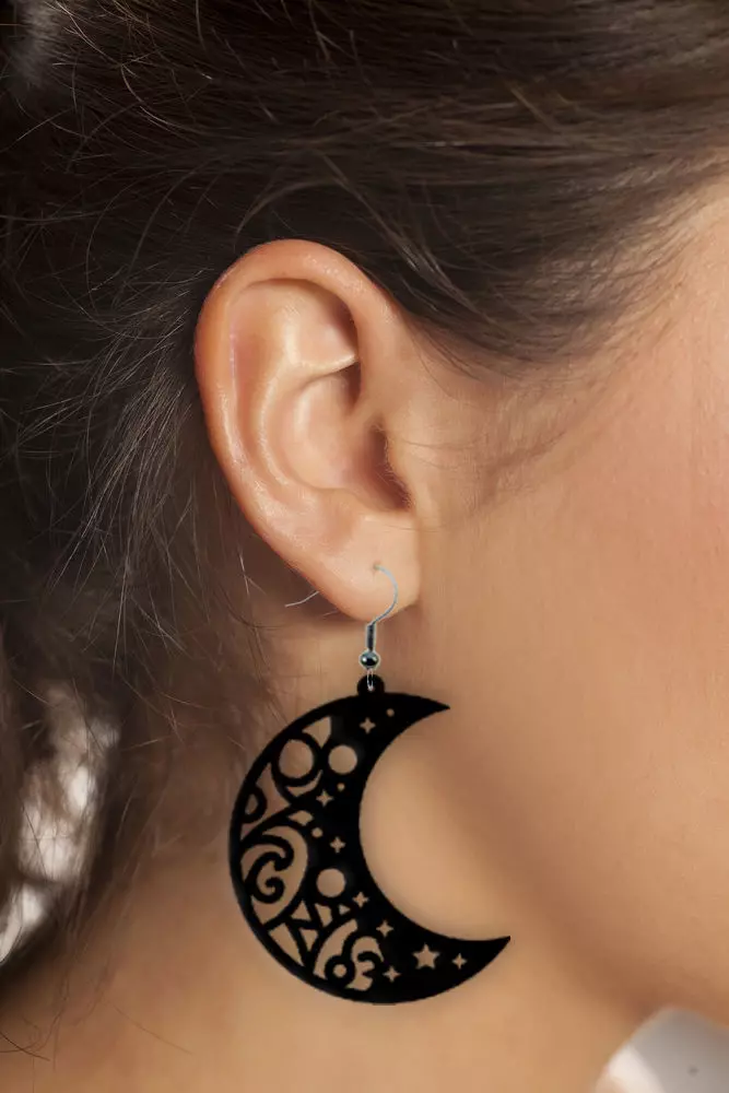 Earrings Modern Minimalist 3D print model_0