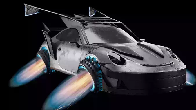 Porsche 911 GT3 Futuristic  game car