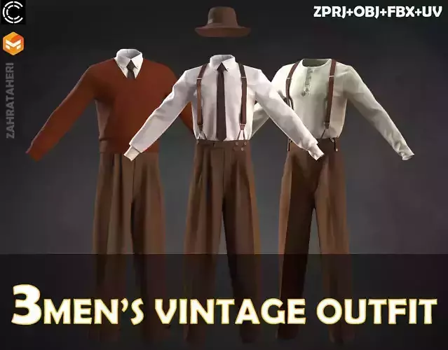 3 MENS VINTAGE OUTFIT