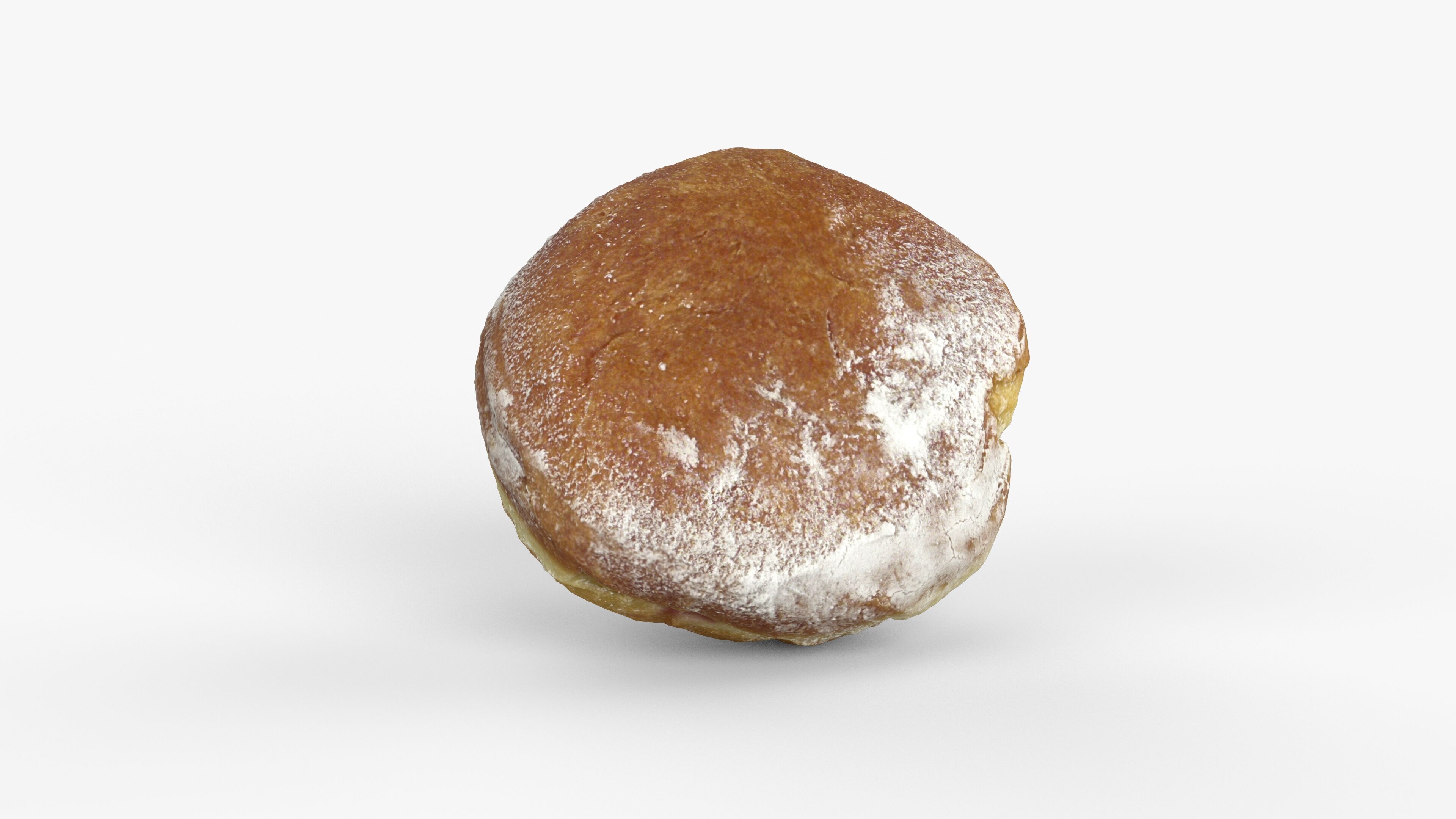 Photorealistic 3D scan of jelly donut or German Jam Doughnut Low-poly 3D model_14