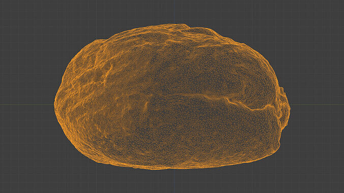Photorealistic 3D scan of jelly donut or German Jam Doughnut Low-poly 3D model 5