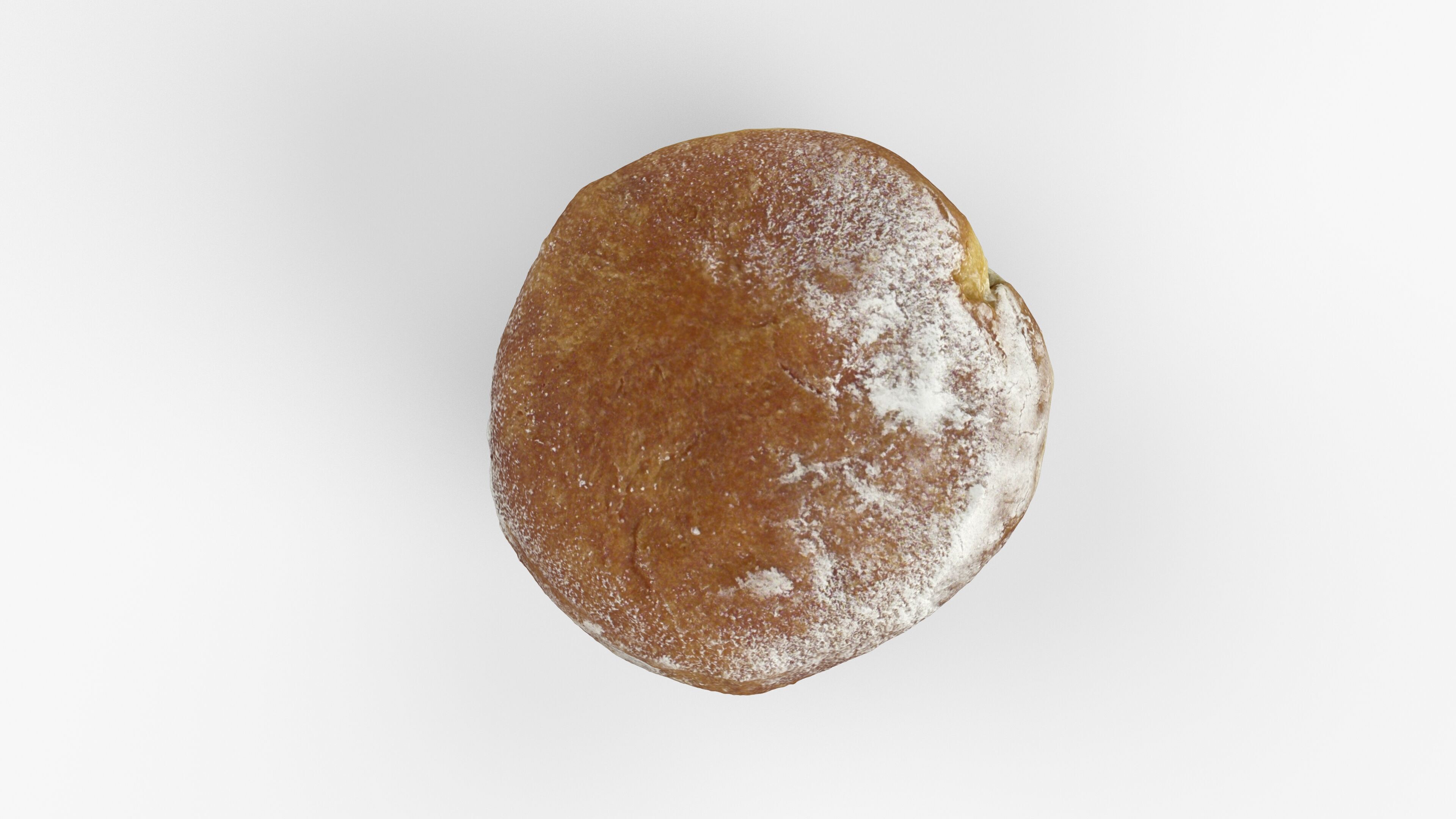 Photorealistic 3D scan of jelly donut or German Jam Doughnut Low-poly 3D model_8