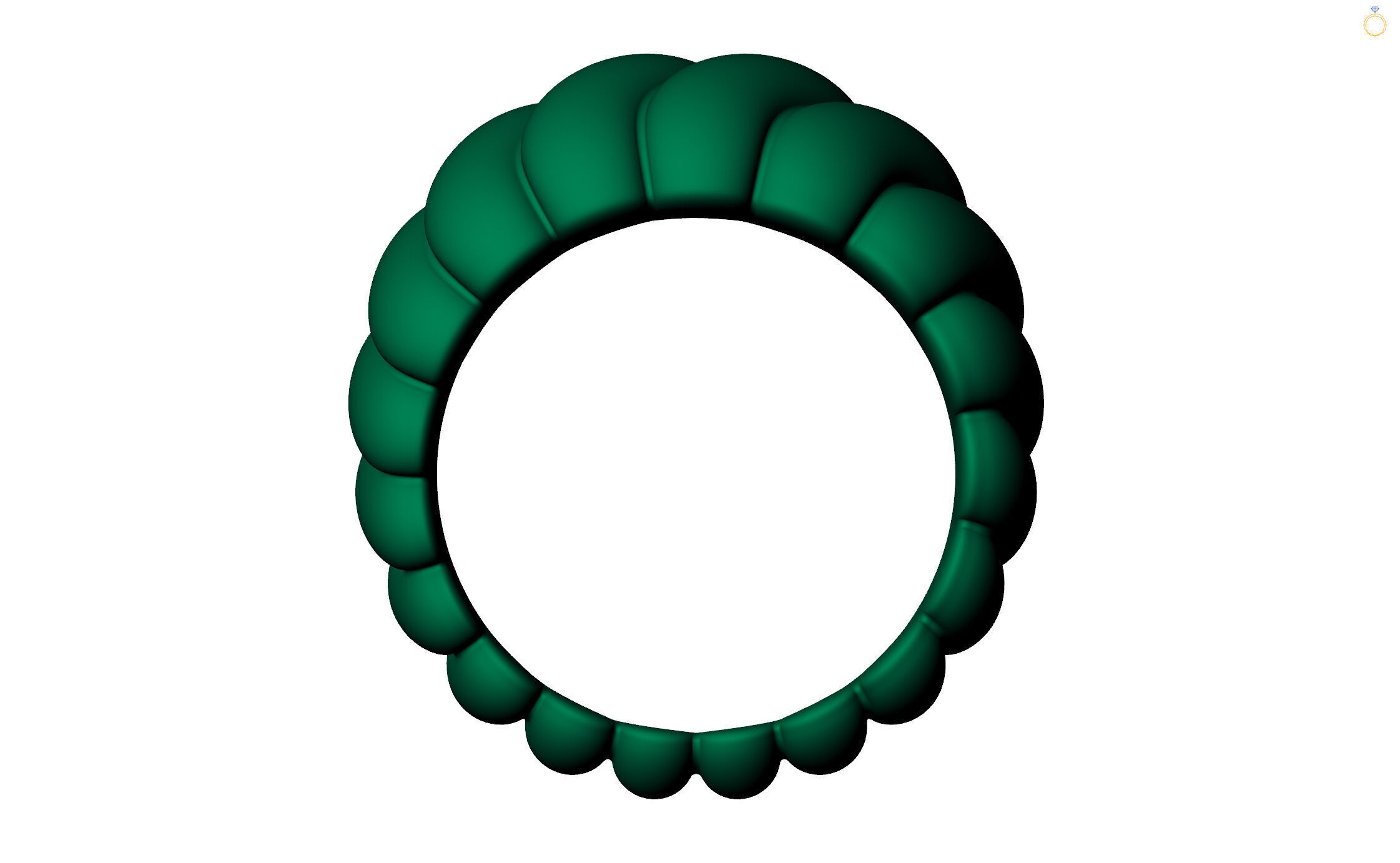 Golden Twirl Elegance 3D print model_13