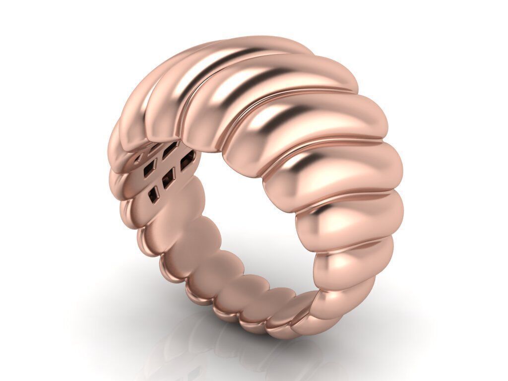 Golden Twirl Elegance 3D print model_18