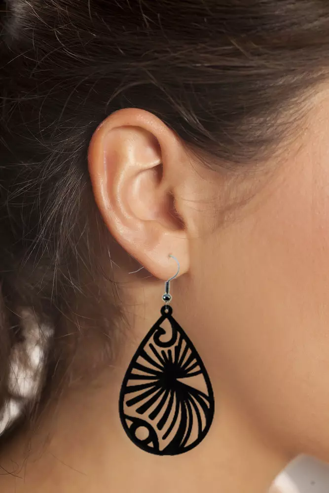 Earrings Modern Minimalist 3D print model_0