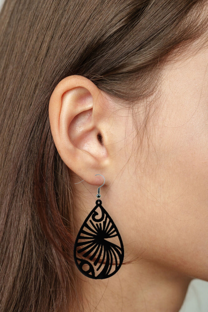 Earrings Modern Minimalist 3D print model_2