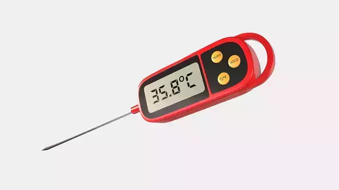 Digital Food Thermometer 3D model