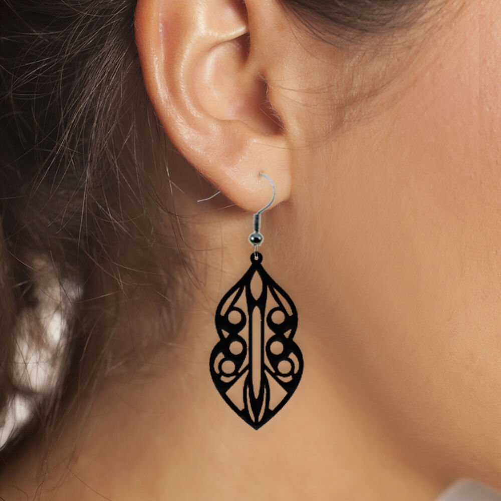 Earrings Modern Minimalist 3D print model_1