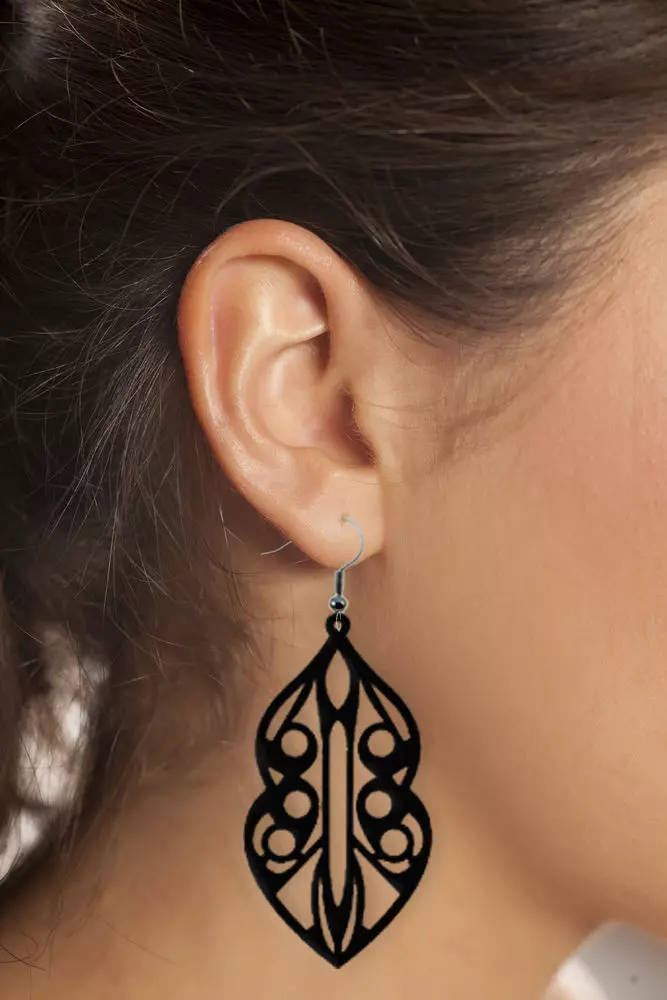Earrings Modern Minimalist 3D print model_0