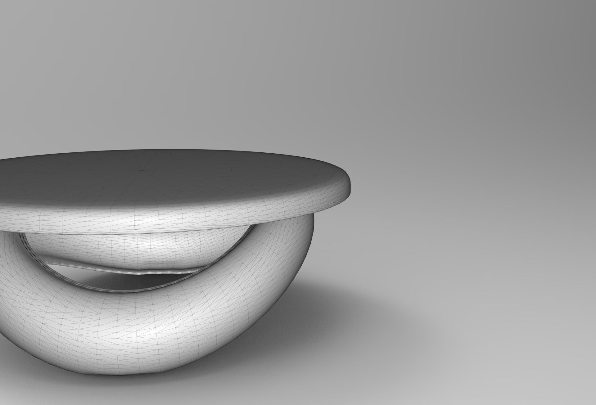 Tre Side Table Low-poly 3D model_6