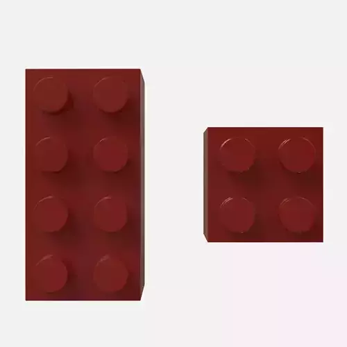 Lego bricks Low-poly 3D model