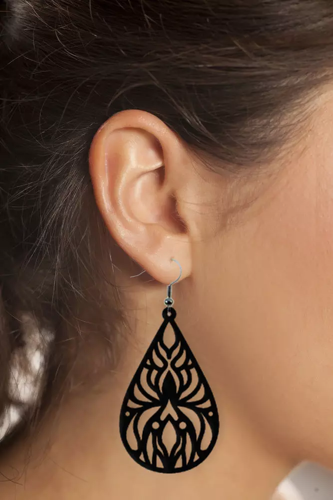 Earrings Modern Minimalist 3D print model_0