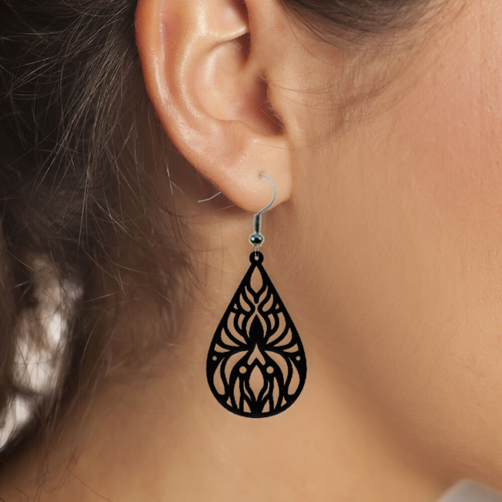 Earrings Modern Minimalist 3D print model_1