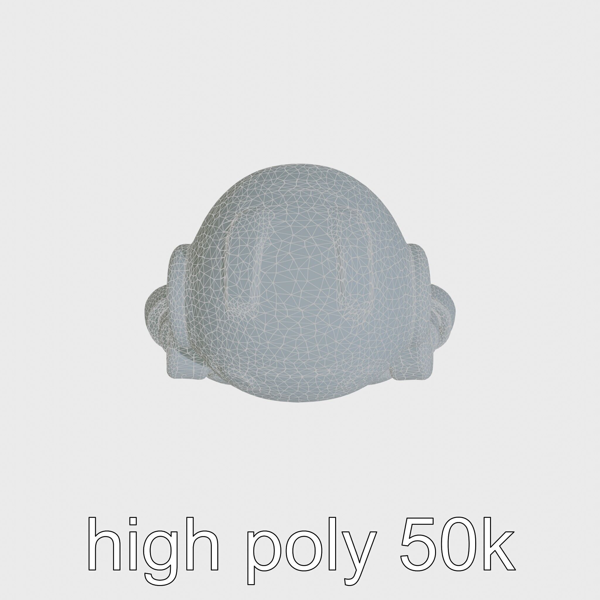 Stylish Robot Assistant with Neon Indicators Low-poly 3D model_8