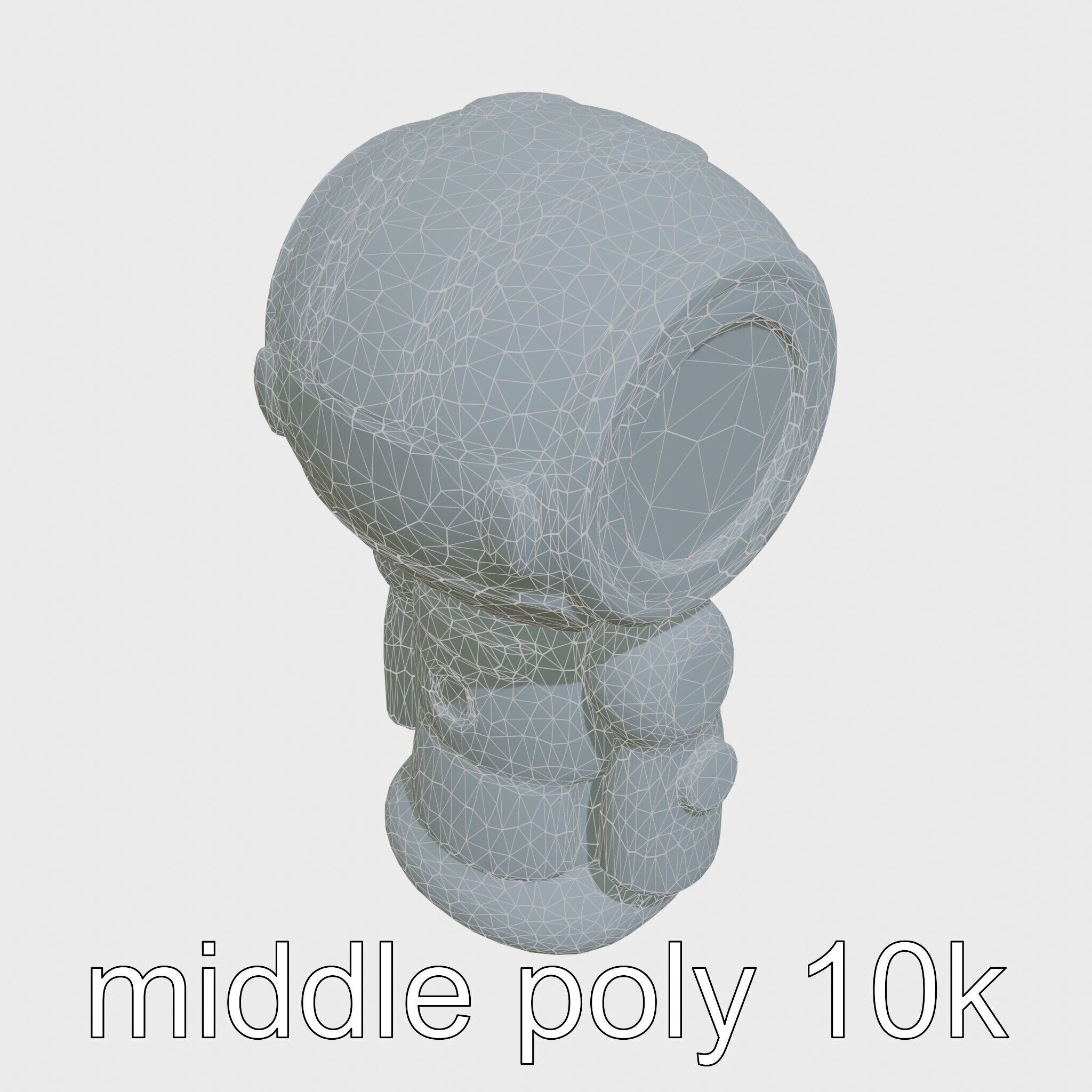 Stylish Neon Indicator Toy Robot Assistant Low-poly 3D model_17