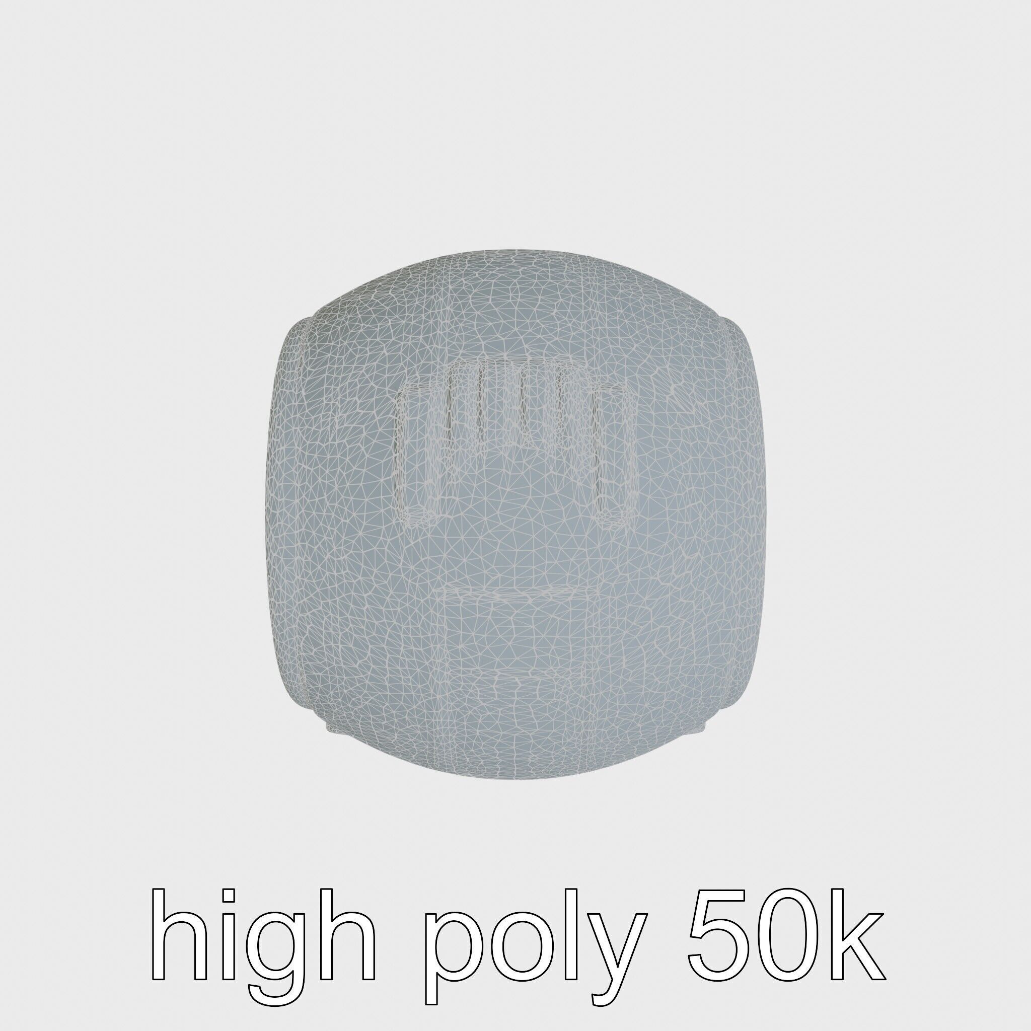 Stylish Neon Indicator Toy Robot Assistant Low-poly 3D model_24