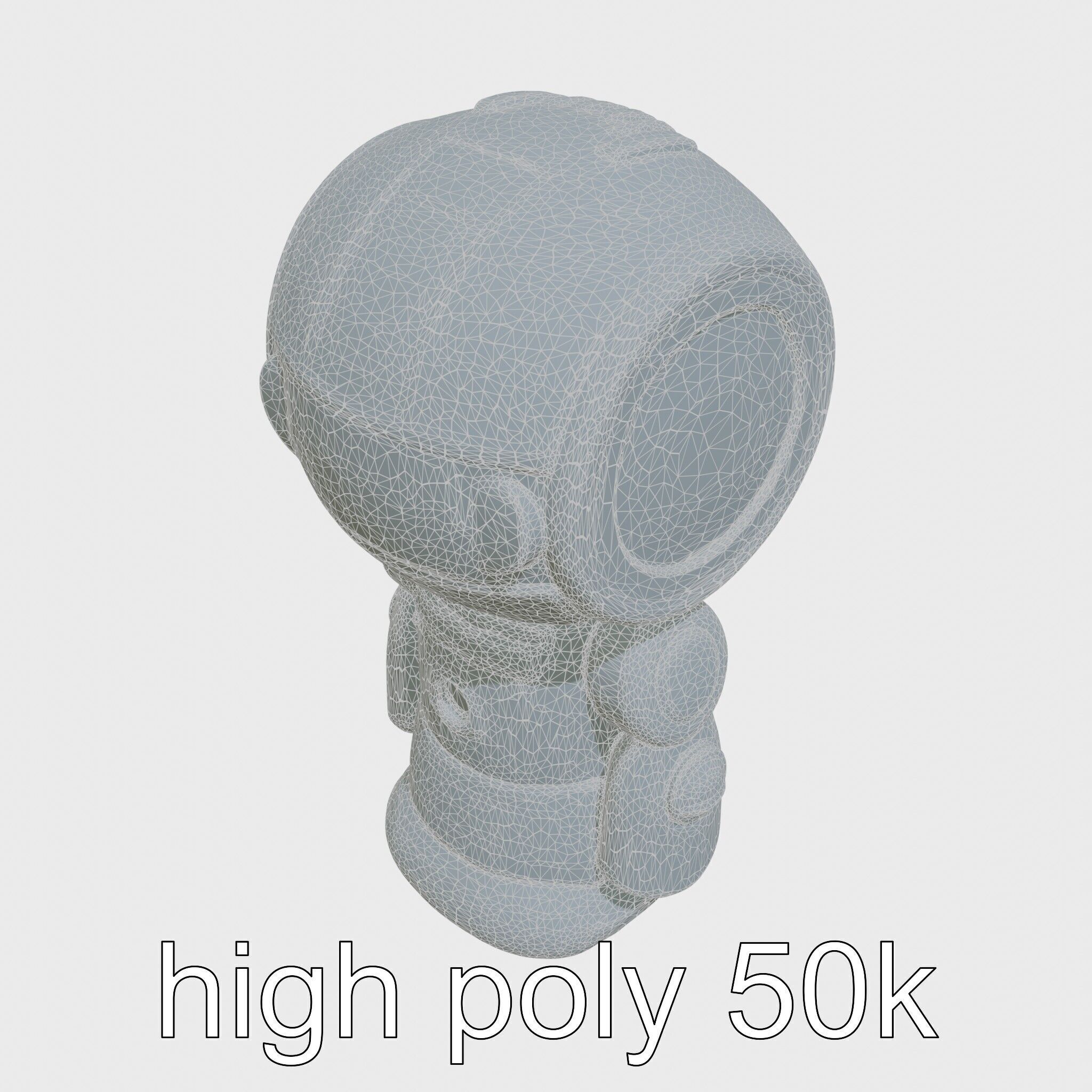 Stylish Neon Indicator Toy Robot Assistant Low-poly 3D model_32