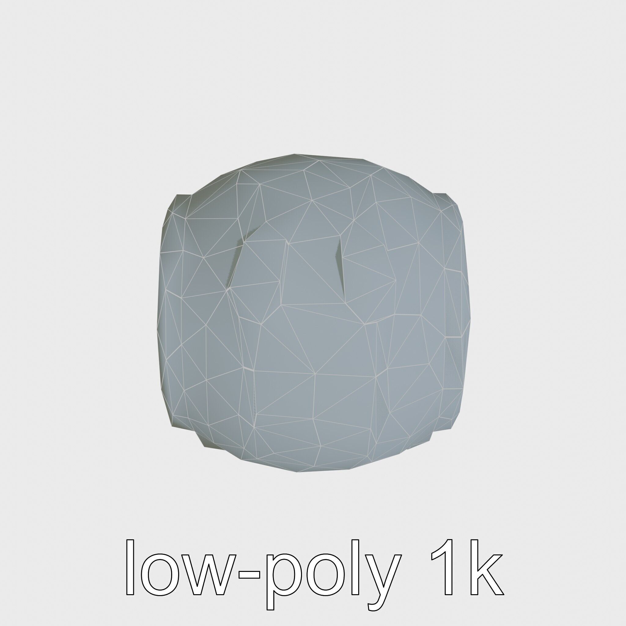 Stylish Neon Indicator Toy Robot Assistant Low-poly 3D model_19