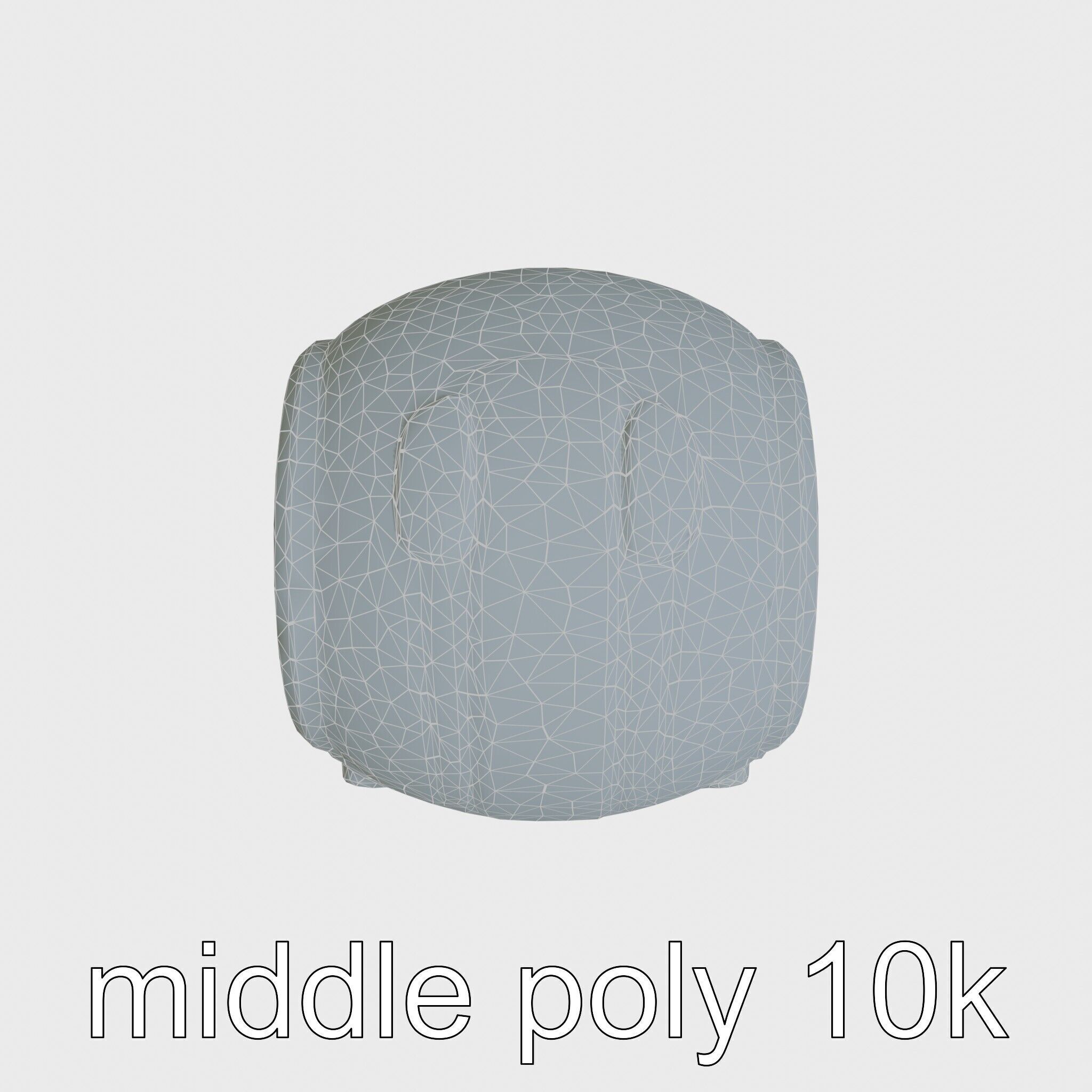 Stylish Neon Indicator Toy Robot Assistant Low-poly 3D model_20