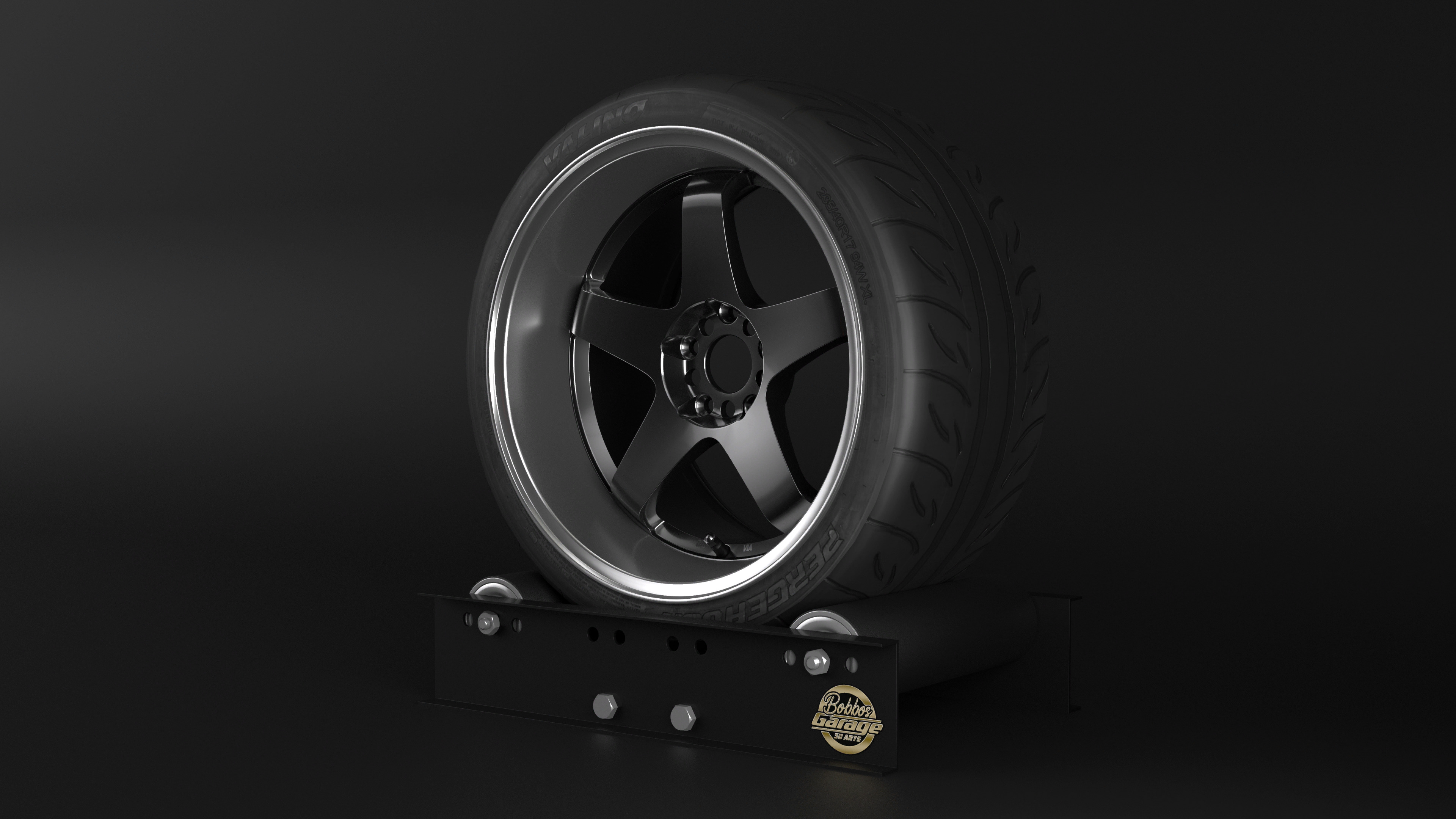 ROTA P45R3 Low-poly 3D model_1