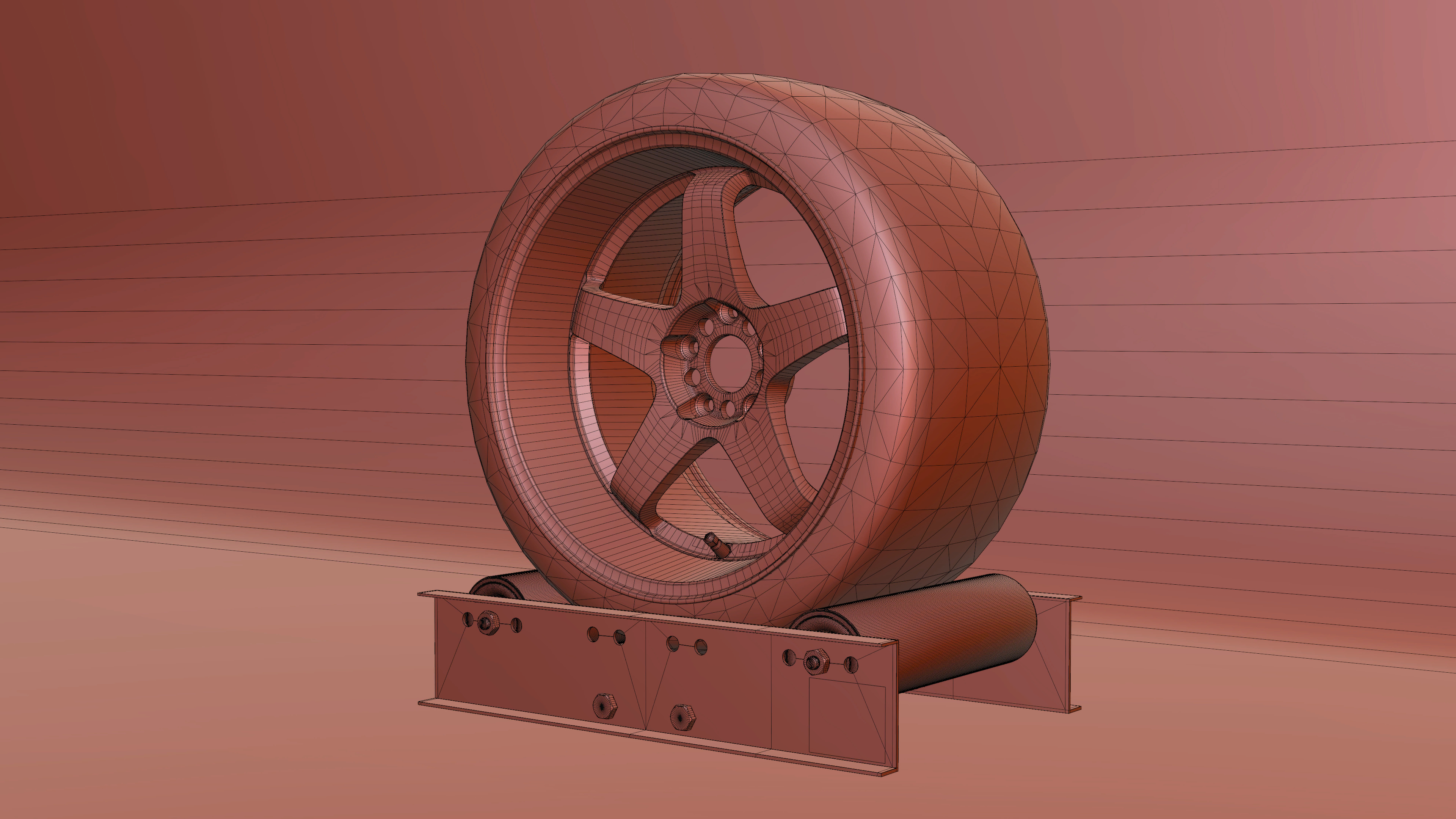 ROTA P45R3 Low-poly 3D model_13