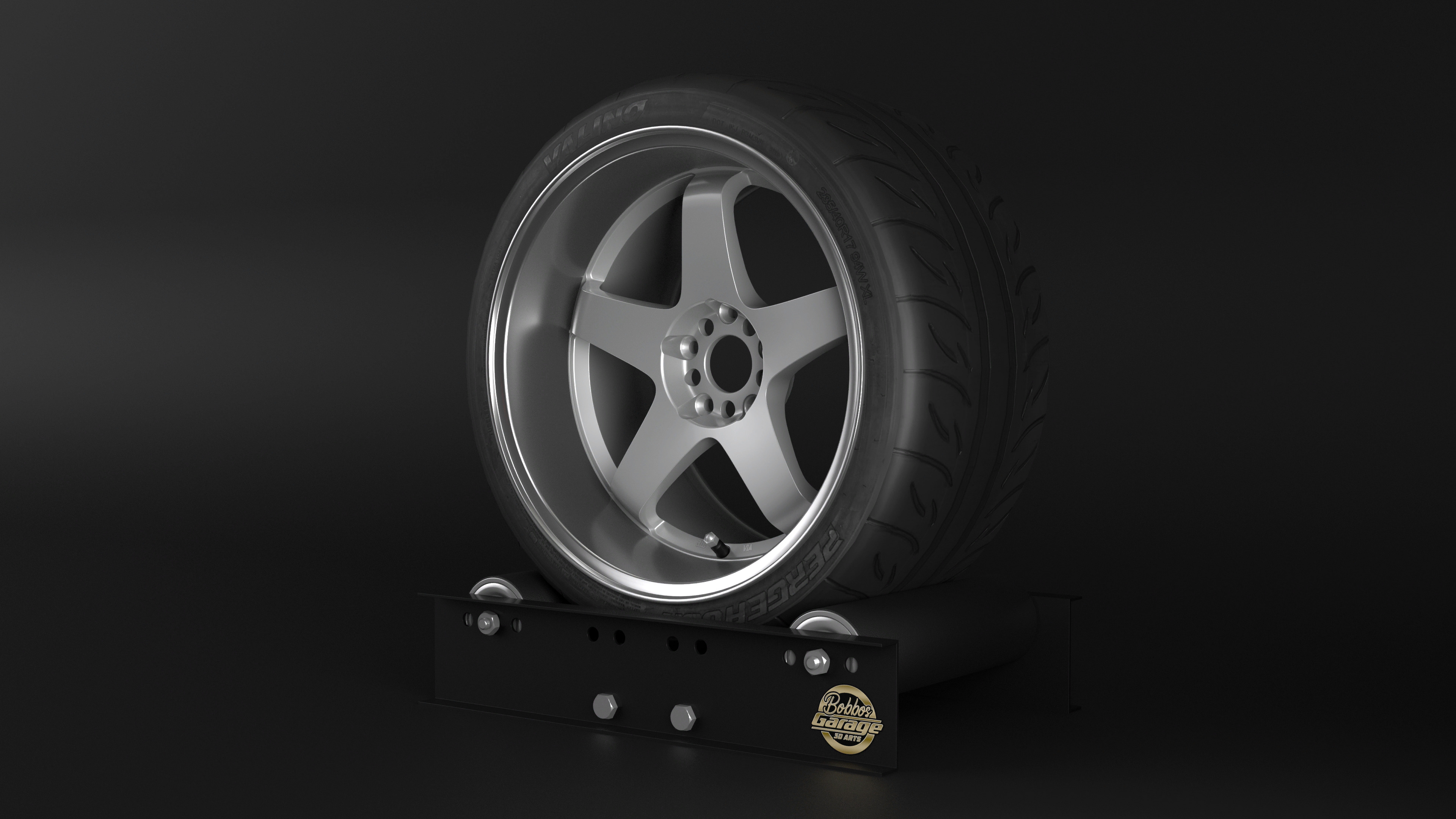 ROTA P45R3 Low-poly 3D model_10