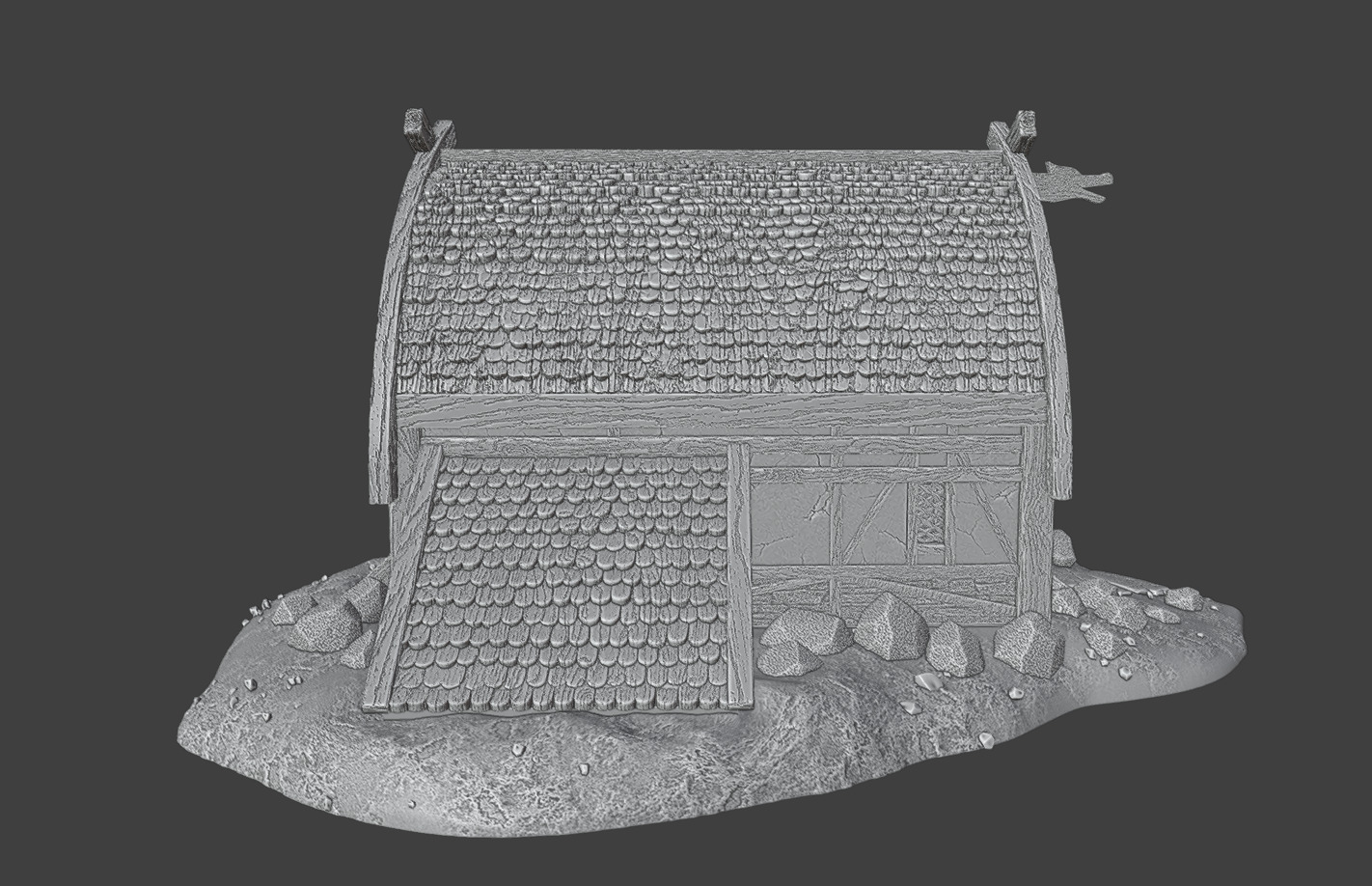 Viking Barn 3D print model_6