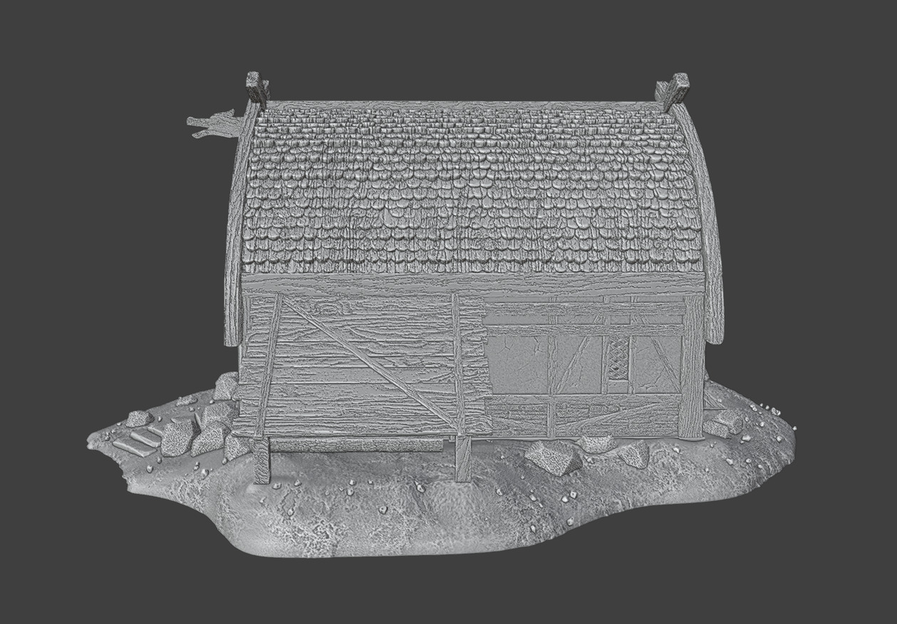 Viking Barn 3D print model_10