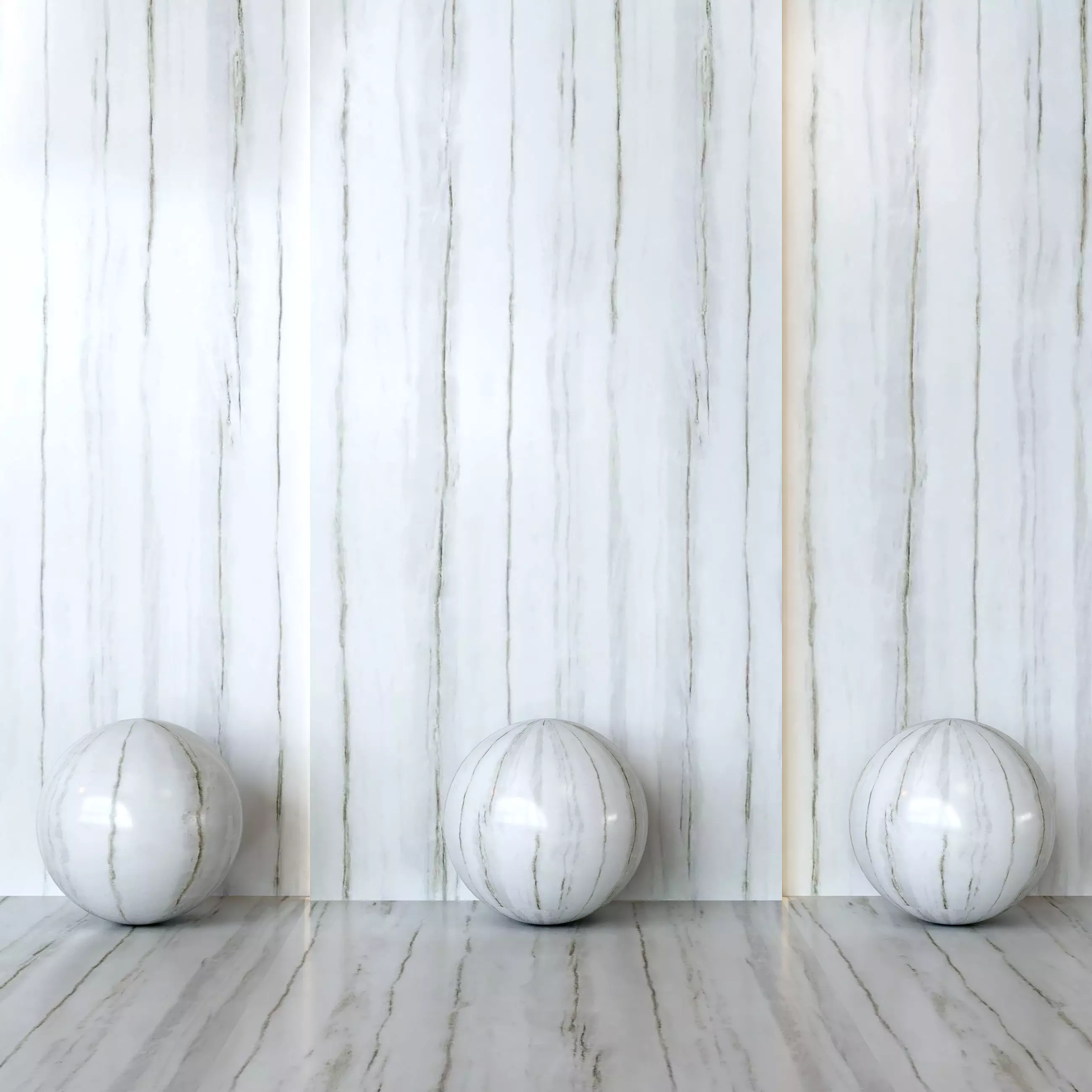 Porcelanosa Xtone Bianco Lasa Tile - Marble Look 3D Model Texture