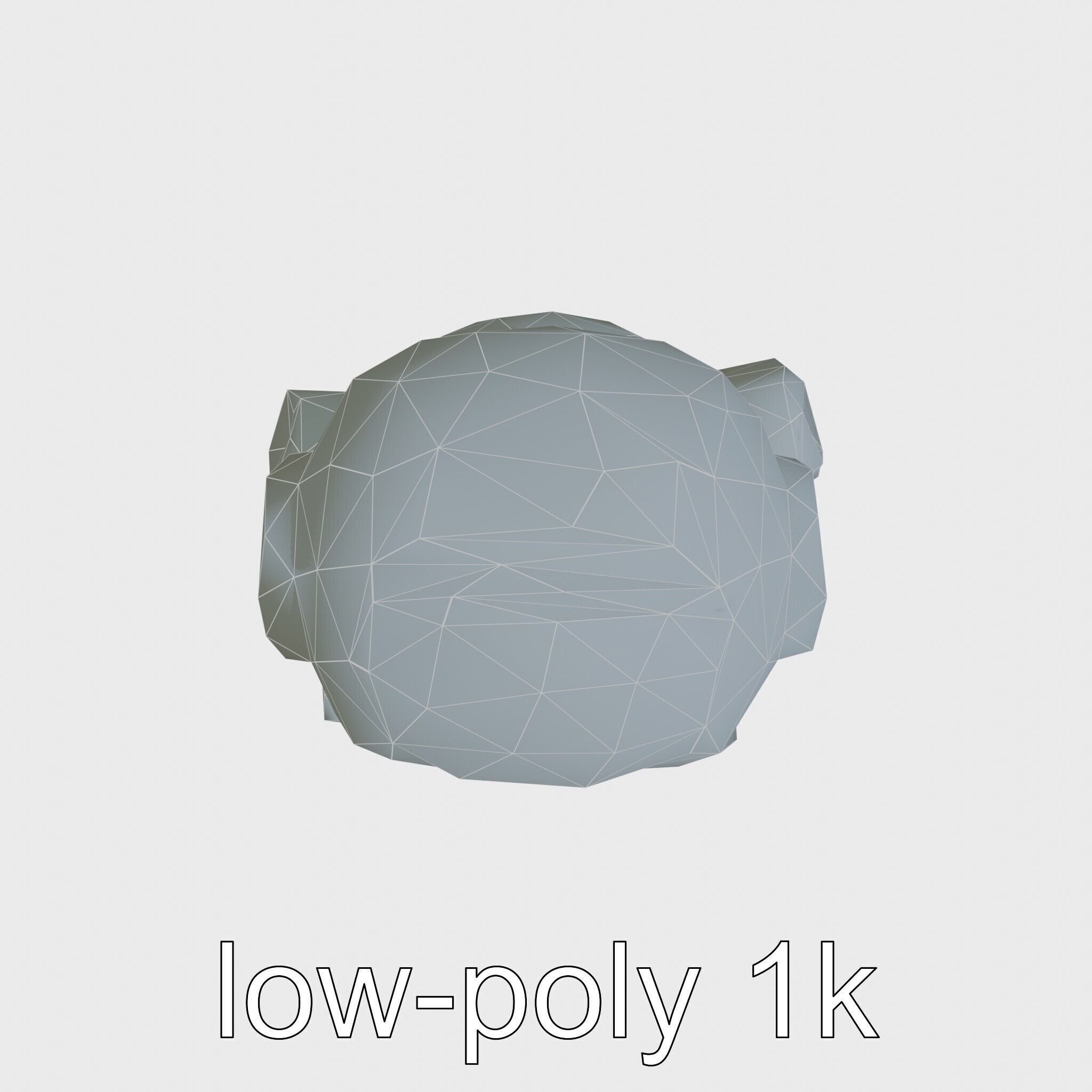 Stylish Toy Robot Assistant with Neon Indicators Low-poly 3D model_32