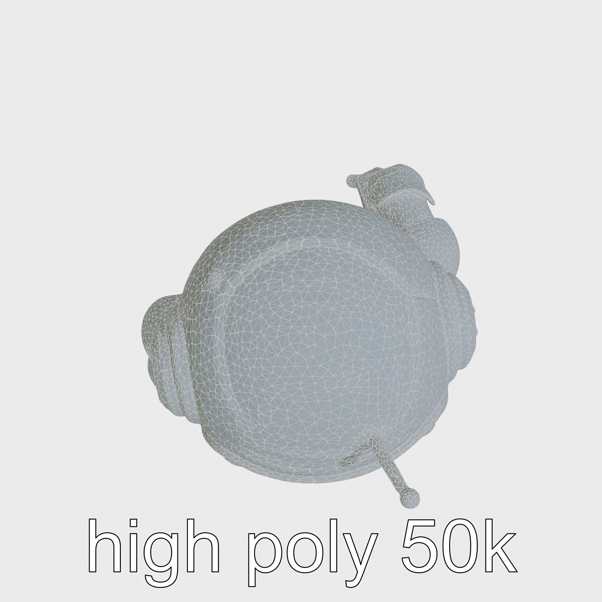 Stylish Neon Robot Assistant with Interactive Features Low-poly 3D model_8