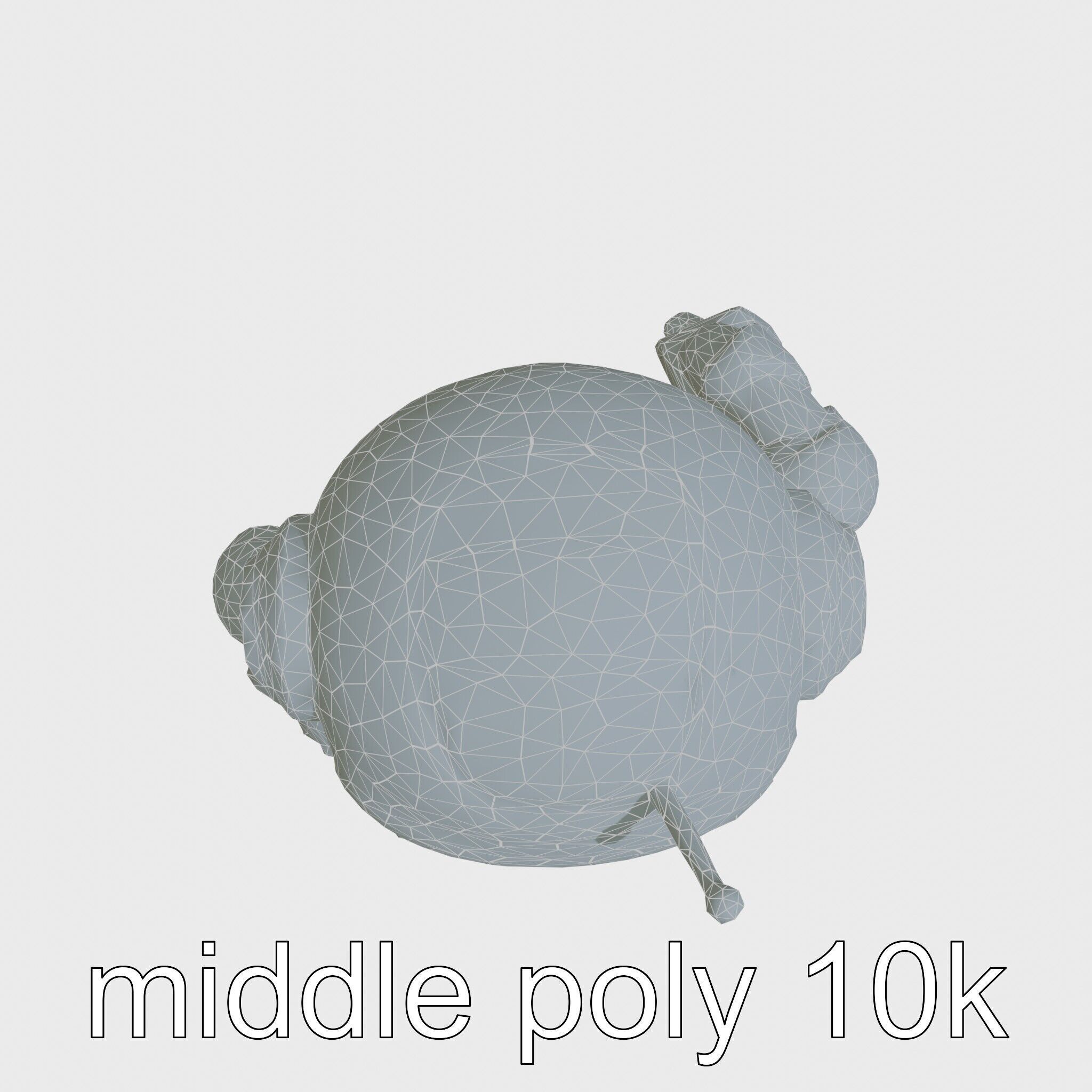 Stylish Neon Robot Assistant with Interactive Features Low-poly 3D model_20