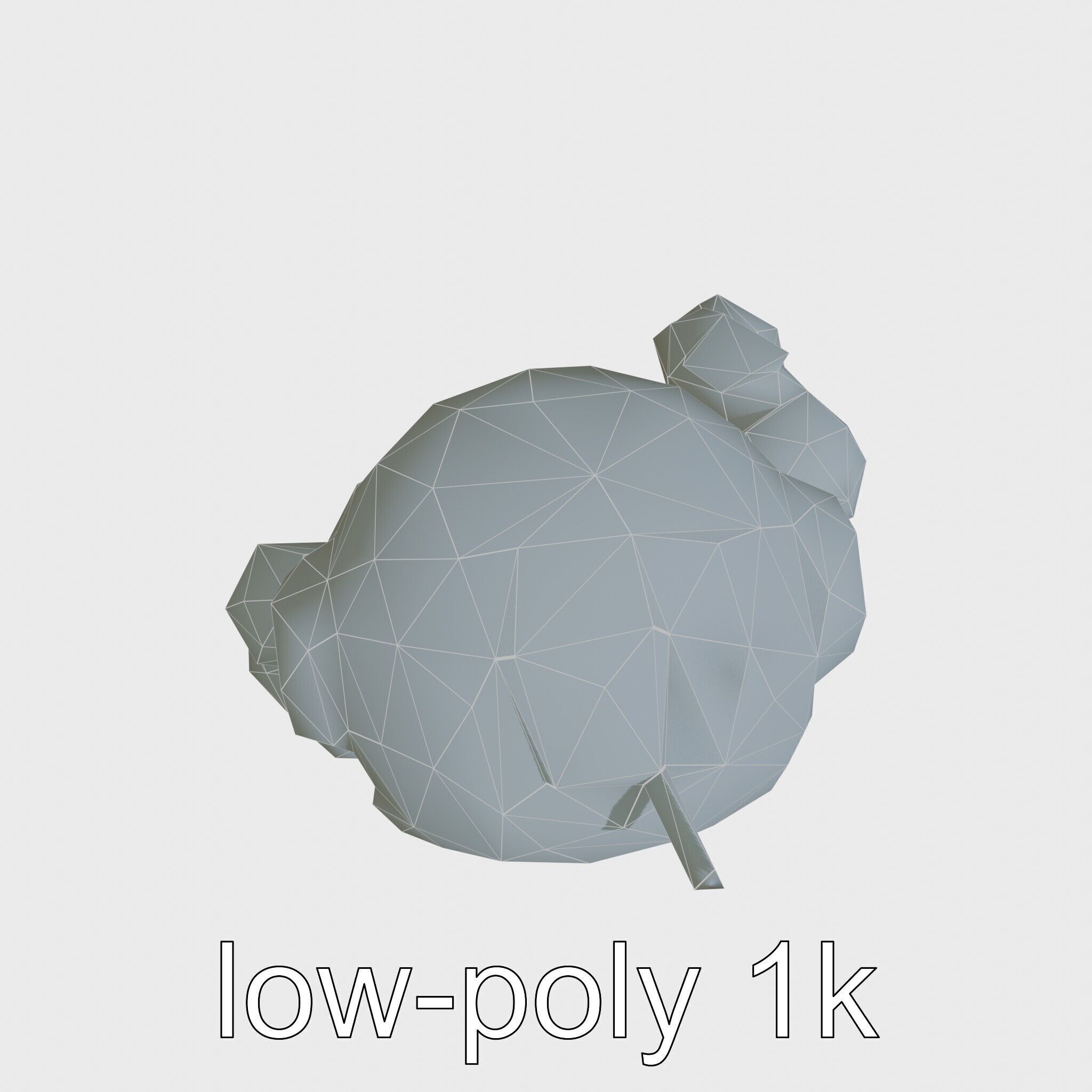 Stylish Neon Robot Assistant with Interactive Features Low-poly 3D model_13