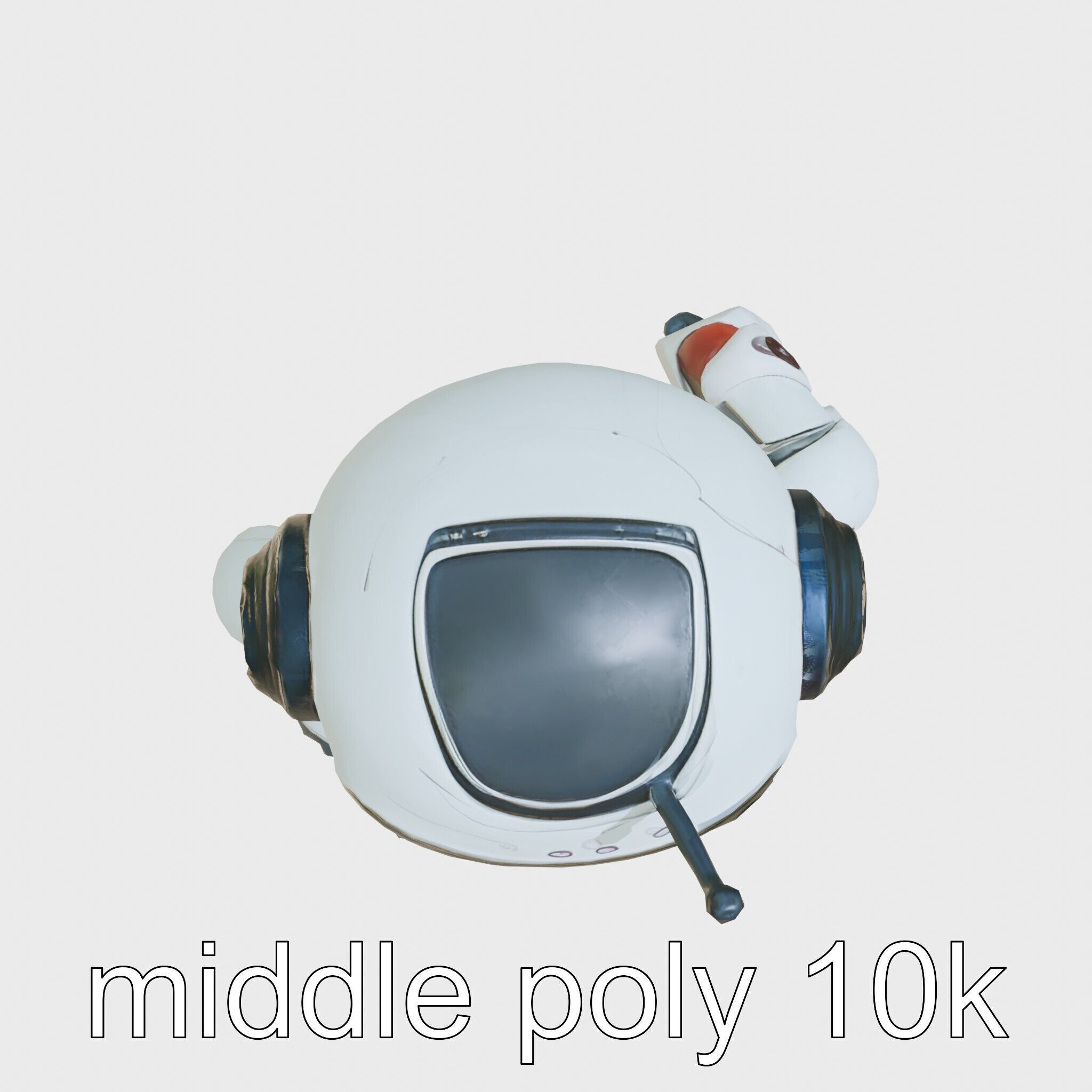 Stylish Neon Robot Assistant with Interactive Features Low-poly 3D model_19