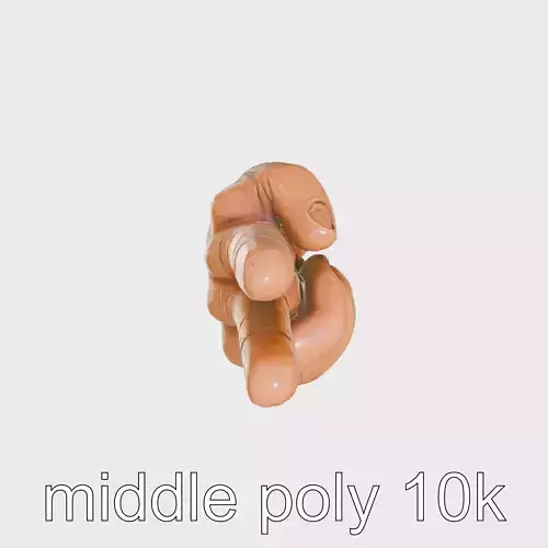 Lifelike Peace Sign Hand Sculpture