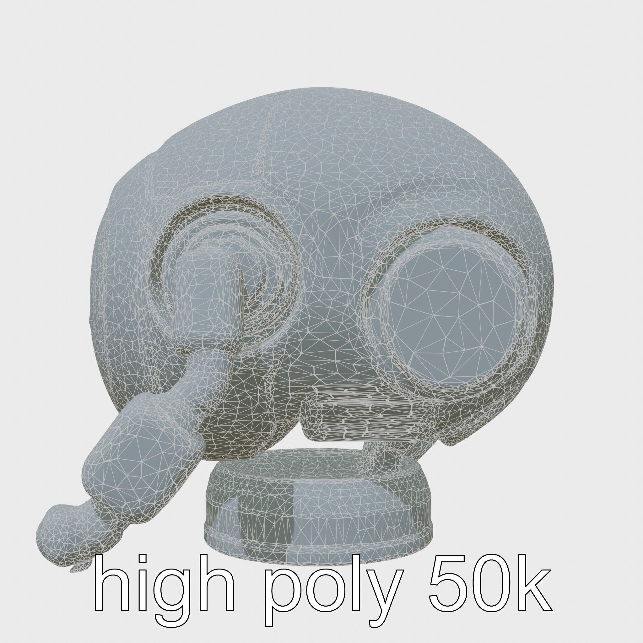 Stylish Toy Robot Assistant with Neon Indicators Low-poly 3D model_32