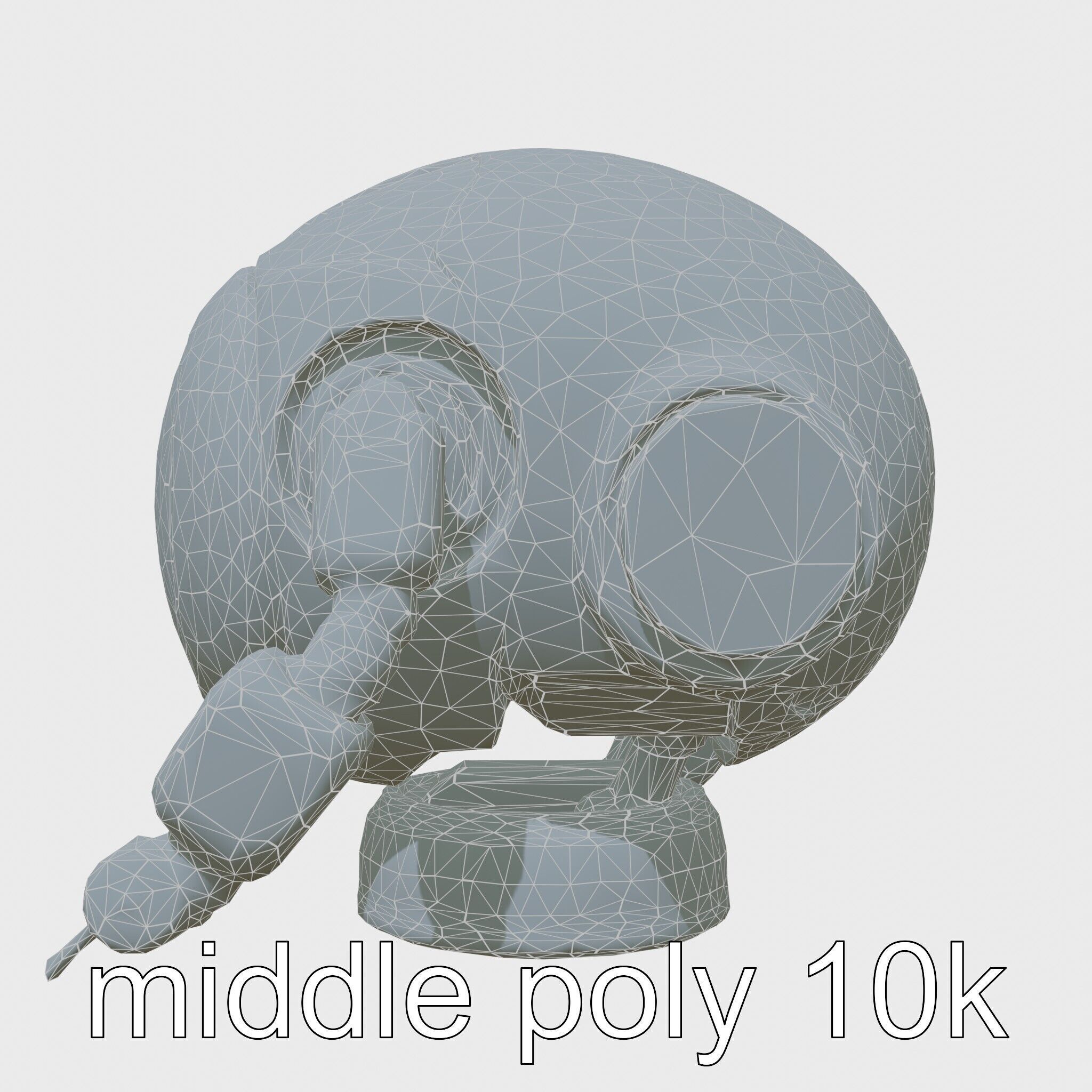 Stylish Toy Robot Assistant with Neon Indicators Low-poly 3D model_27