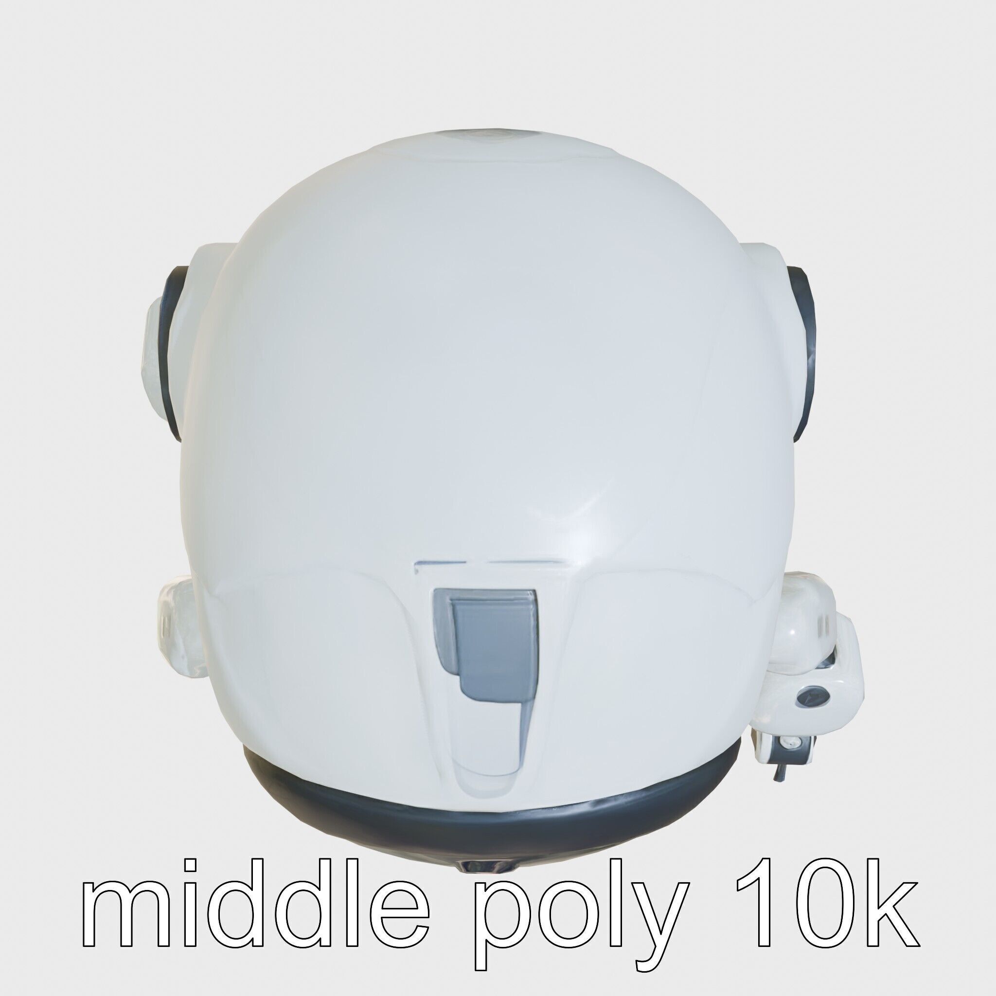 Stylish Toy Robot Assistant with Neon Indicators Low-poly 3D model_15