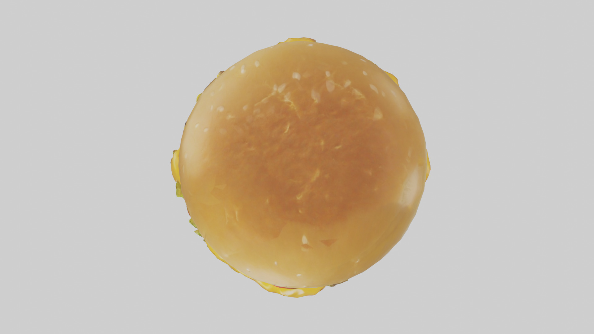 Double cheeseburger model 3D model_14
