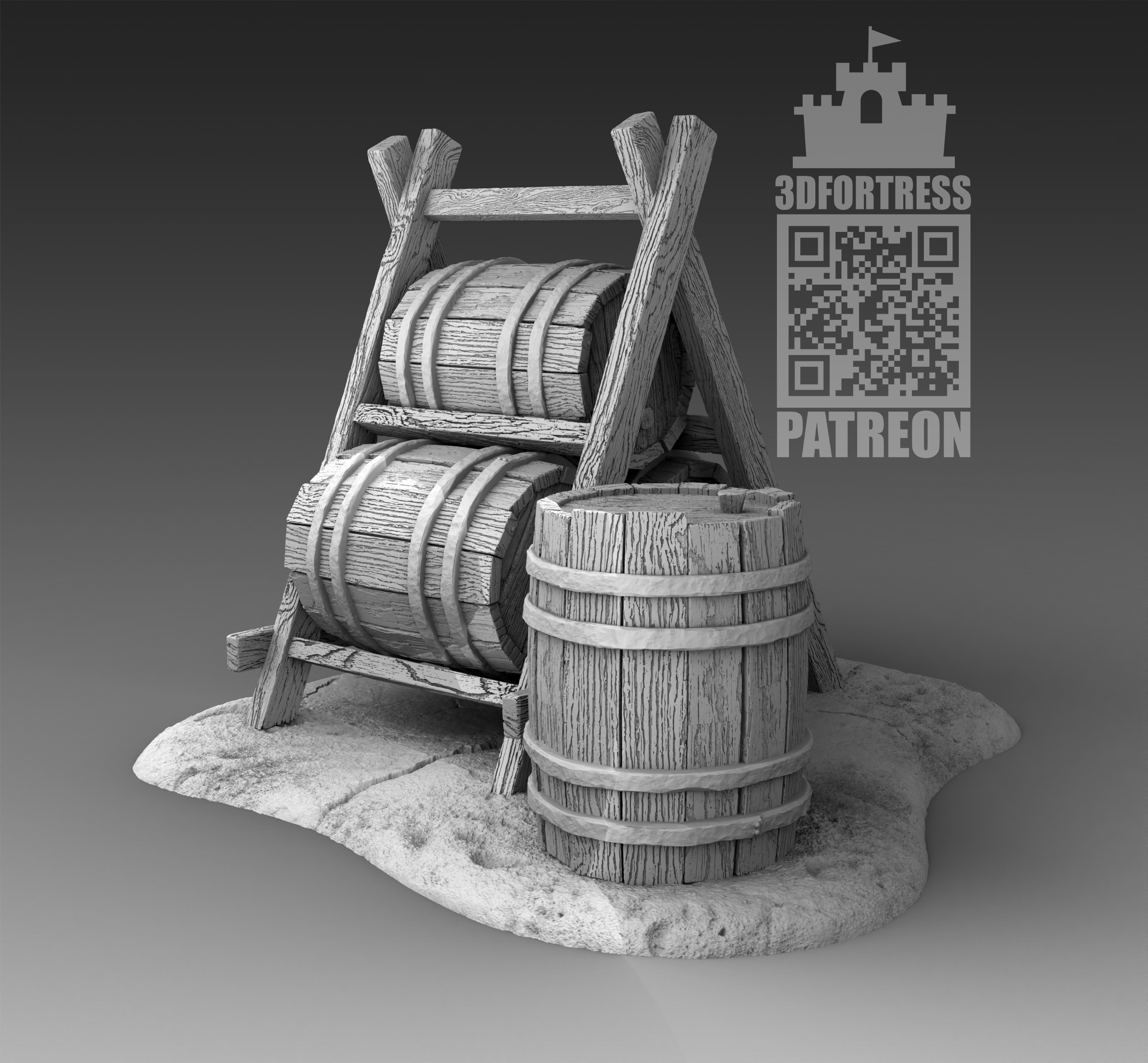 Barrels 3D print model_1