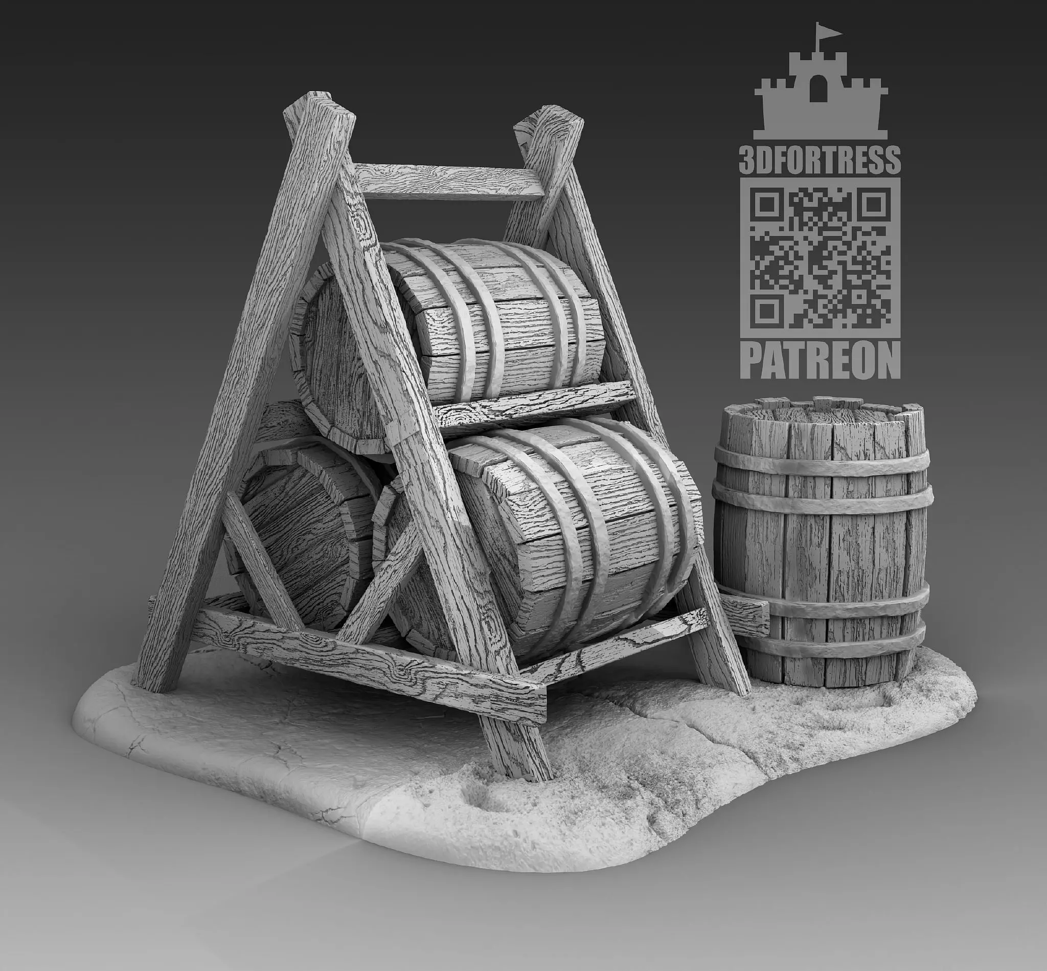Barrels 3D print model_0