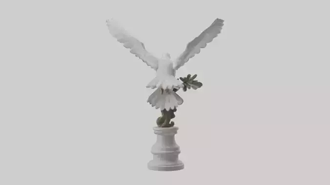 Dove of Peace statue model 3D model