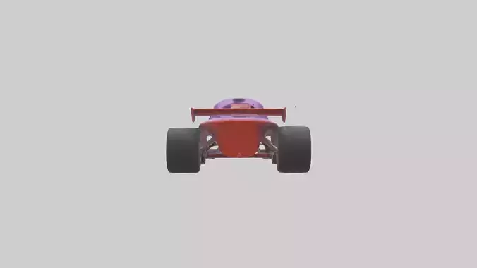 Drag Race Car with Spoilers model