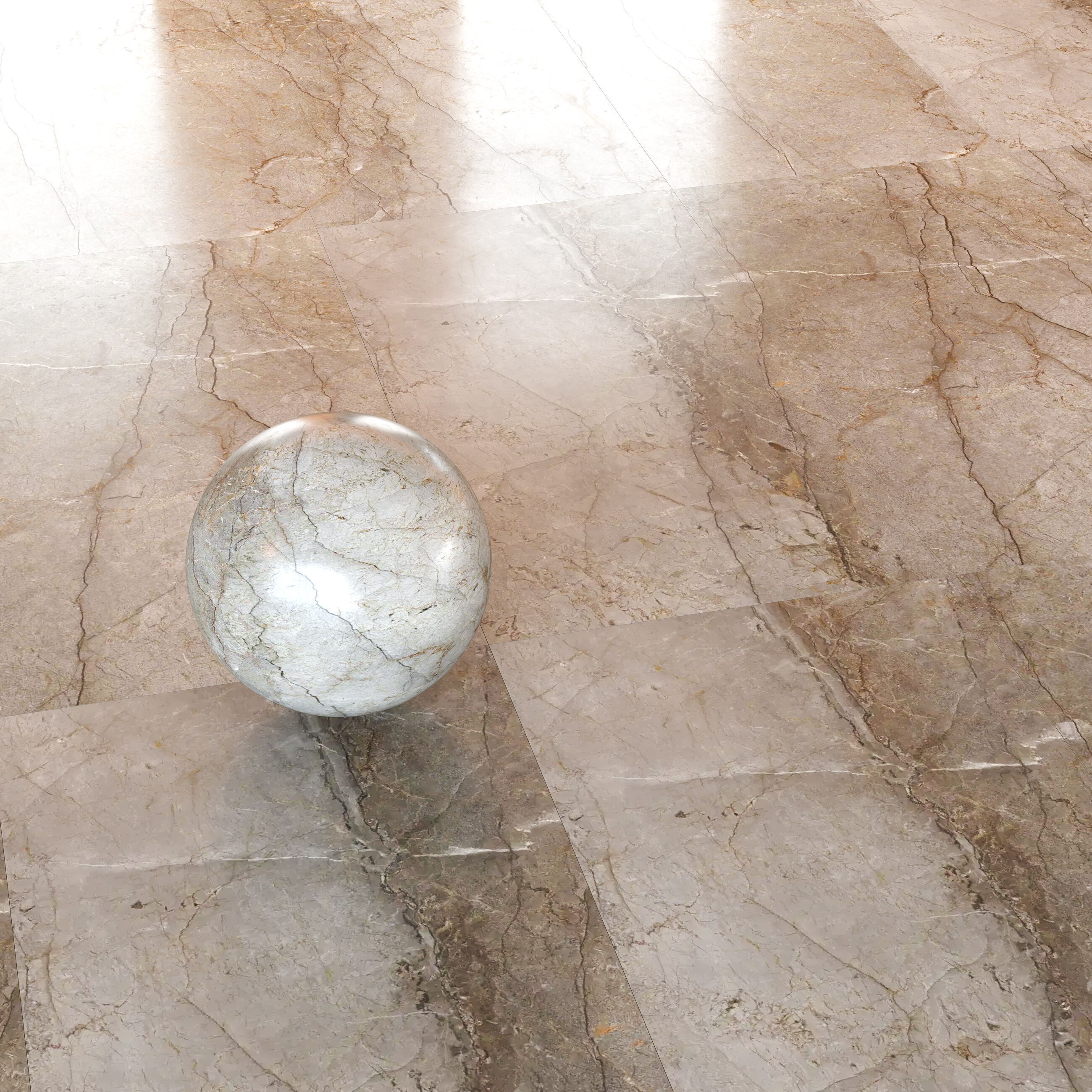 Porcelanosa Xtone 3 in1 Tile Set - Blue Roma Marble Look Texture_4