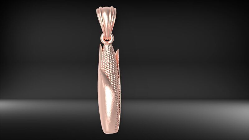 Corn pendant  3D print model_9